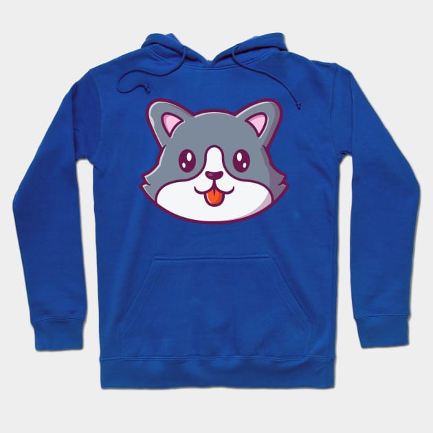 Cute Dog Face Cartoon (9) Hoodie by Catalyst Labs